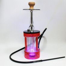 Woyu new fashion shisha red hookah 1hose led light sheesha chicha hubbly restaurants narguile personal use hookah for bar